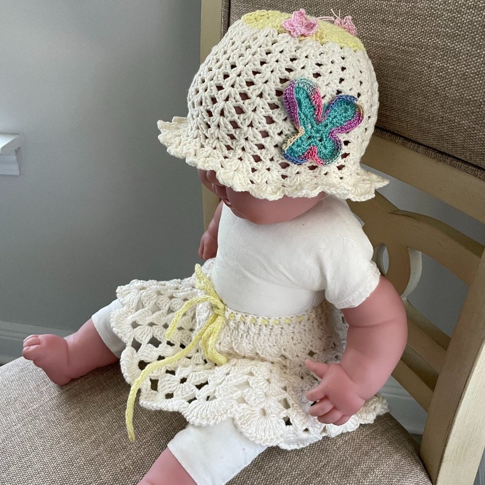 White Newborn Photography Props Outfits,Baby Crochet Outfits.